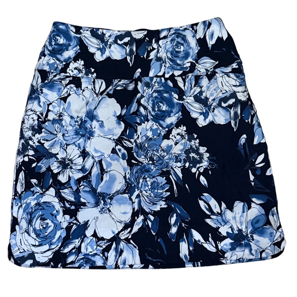 Floral Blue Women's Skort